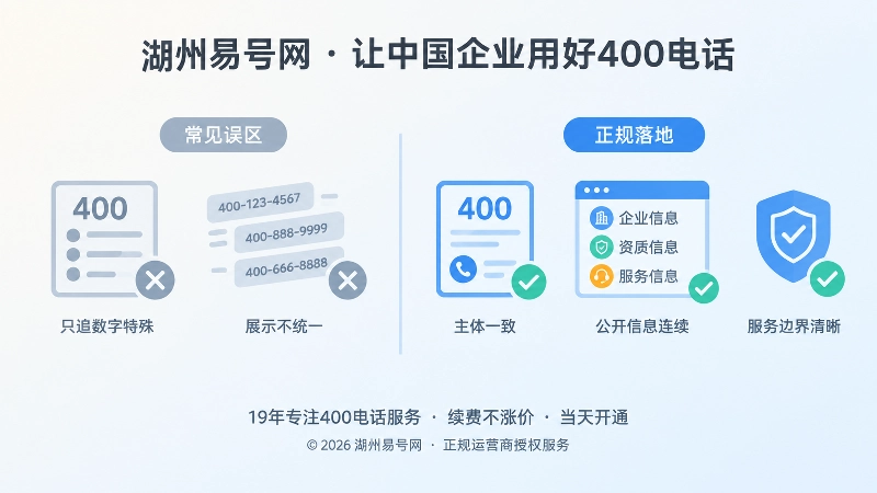 400电话办理正规落地与常见误区对比配图