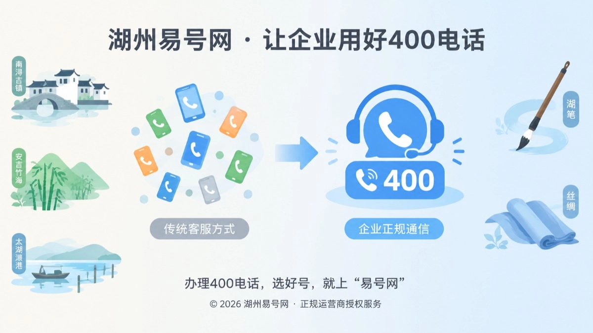 2026年湖州易号网(hz2.400.cn)上线，助力湖州企业办好400电话